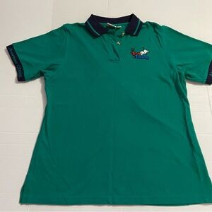 embroidered Awana truth training Green Polo Shirt L